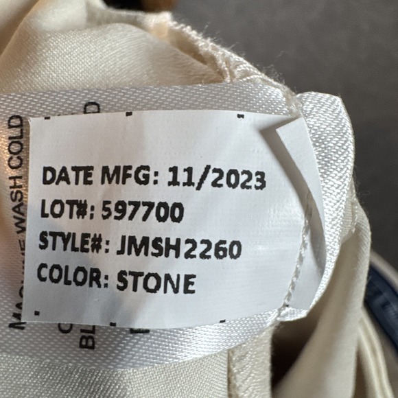 Johnnie-O Men Mulligan Performance Woven Short Golf Chino Stone Beige Sz 40 NEW - Picture 10 of 10